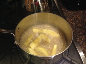 Apples and Quinoa Cooking