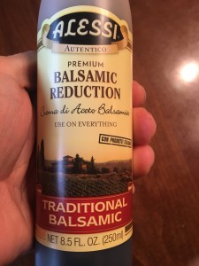 balsamic glaze for pea shoots