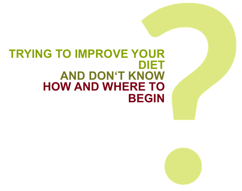Trying to improve your diet and don't know where to begin?