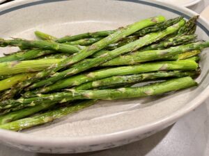 asparagus in dish